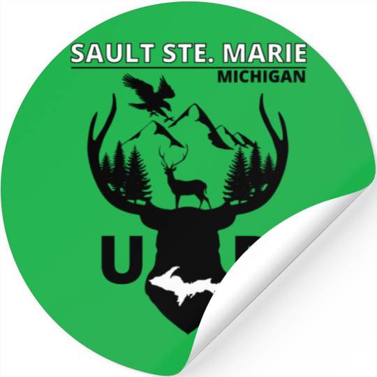 Sault Ste. Marie Michigan Upper Peninsula Stickers