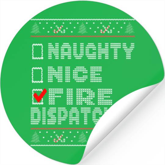 Naughty Nice Fire Dispatcher, Matching Christmas Stickers