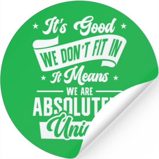 Positivity Misfits Poets Poetry Unique Uniqueness Stickers
