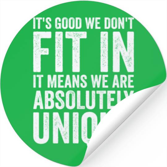 Positivity Misfits Poets Poetry Unique Uniqueness Stickers