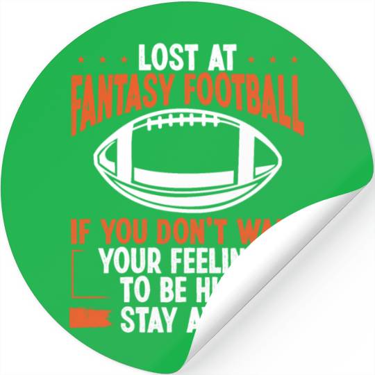 Fantasy Football Player Winner Team Trophy Stickers