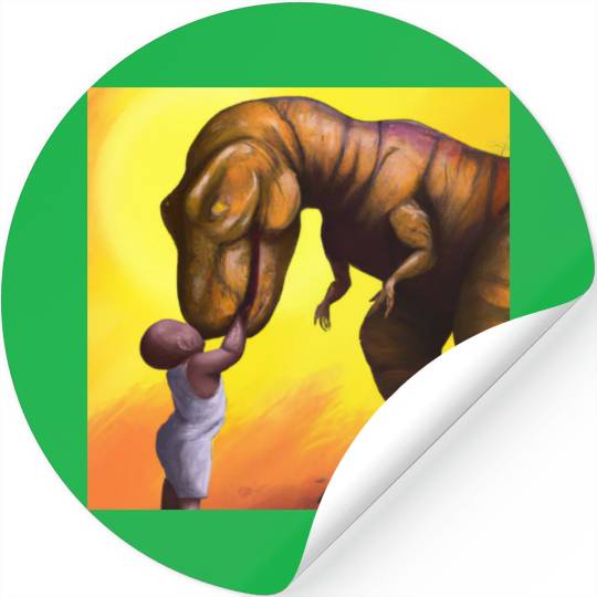 Dino Love Stickers
