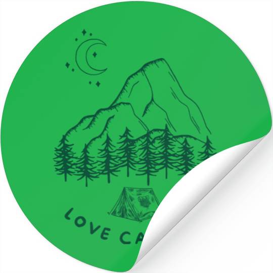 Love Camping Stickers