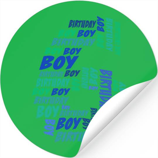 Birthday Boy 6th Birthday | Boys Birthday Stickers |