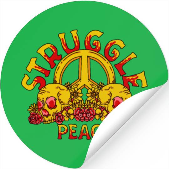 struggle peach Stickers