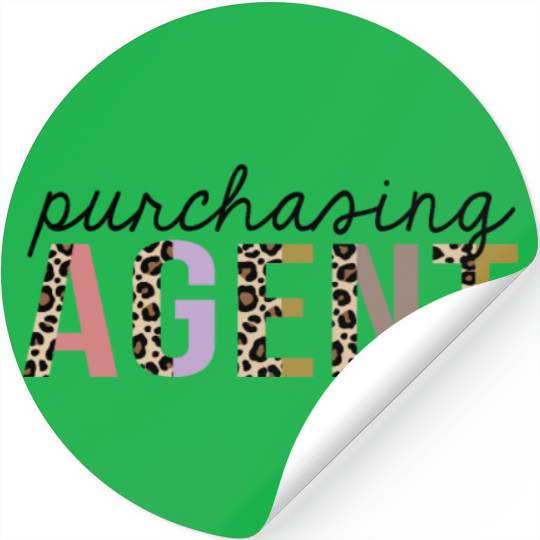 Purchasing Agent Leopard Print Funny Stickers