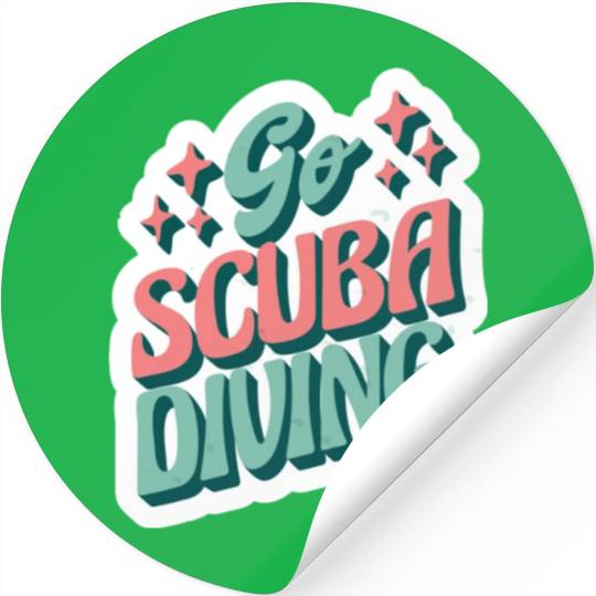 go scuba diving Stickers