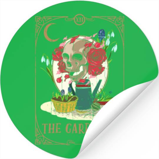 Garden Plants Tarot Card Occult Club Gothic Stickers
