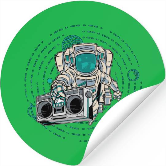 Astronomy Radio Space Stars Universe Music Lover Stickers