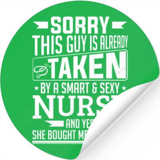 Nurse Boyfriend Medicial Husband Gift Stickers