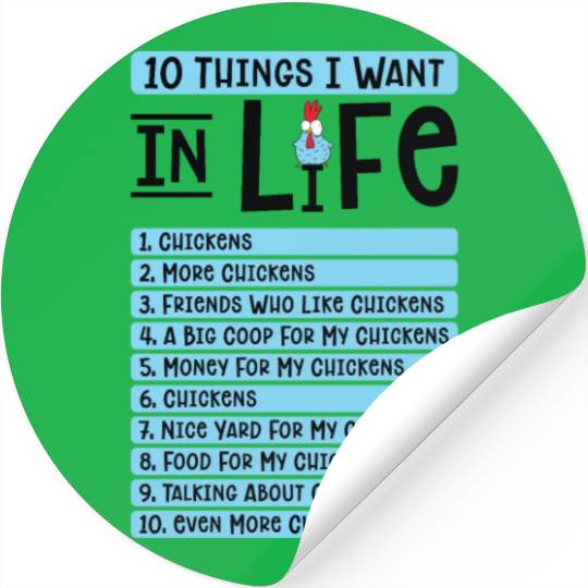 Chicken Agriculture Chicken Lovers Farming Stickers