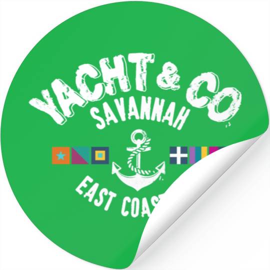 Yacht Co Savannah East Coast GA Stickers