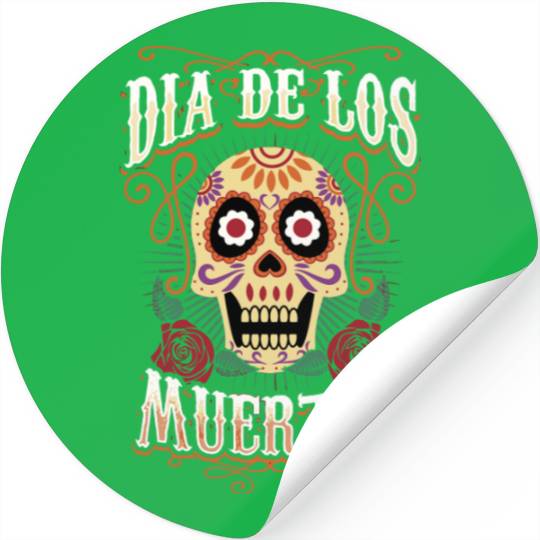Dia De Los Muertos Day Of The Dead Calavera Stickers