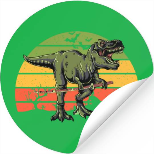 Halloween T Rex Dinosaur Lover Stickers