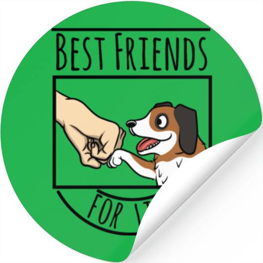 Saint Bernard Best Friends For Life Stickers