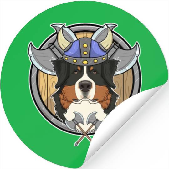 Bernese Mountain Dog I Valhalla I Viking Stickers