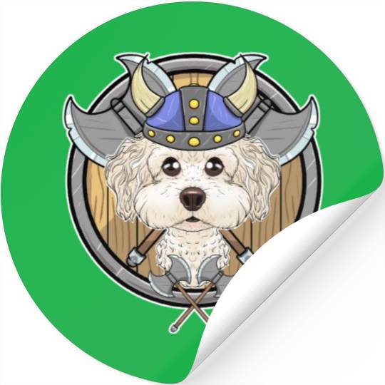 Bichon Frise I Valhalla I Viking Stickers