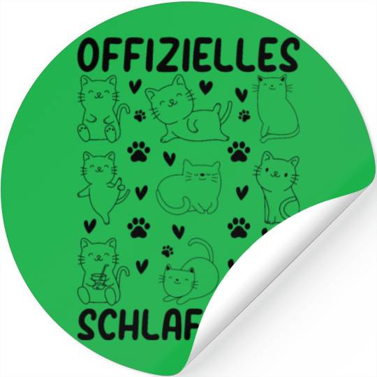 Cats Official Sleep Stickers Cats Sleep Stickers - Cute