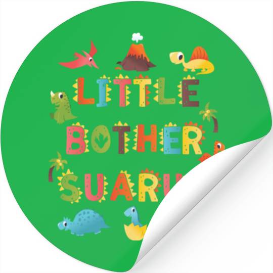 Brother Saurus | Dinosaur Birthday | Birthday Stickers