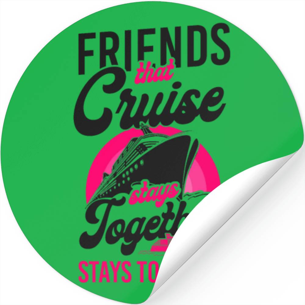 Cruise Ship Vacation Friends Stickers