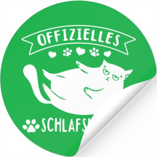 Cat sleep Stickers Official sleep Stickers cat