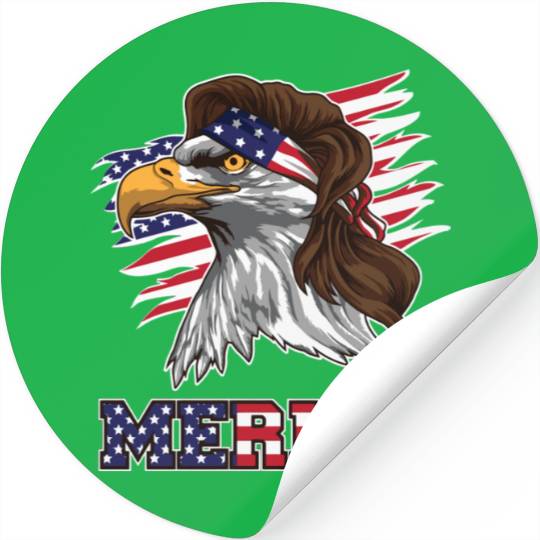 American Bald Eagle Mullet Merica Bird Of Prey Stickers