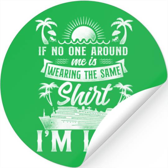 Cruise Ship Vacation Friends Stickers