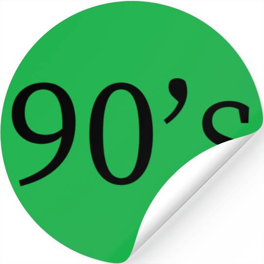 90's style birthday gift Stickers