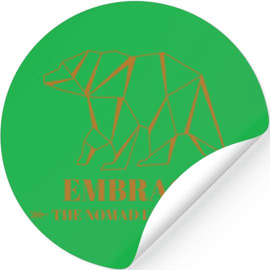 Embrace The Nomad Lifestyle Design Stickers