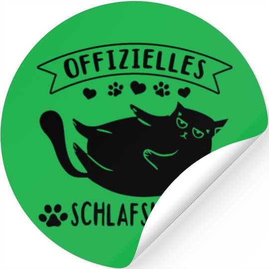 Cats sleep Stickers Official sleep Stickers cats