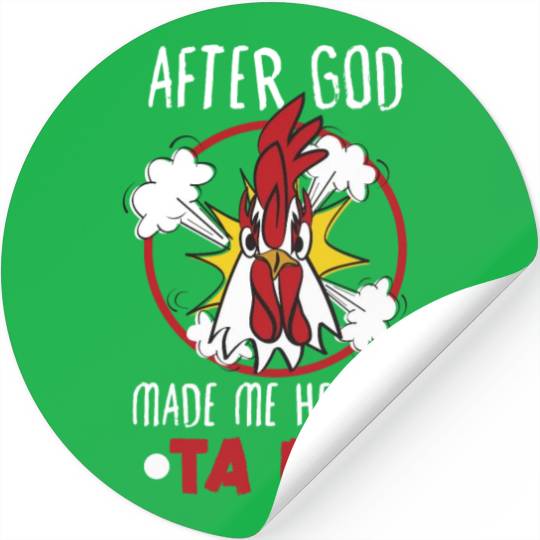 Chicken Farmer Gift Funny Chickens Country Farm Stickers