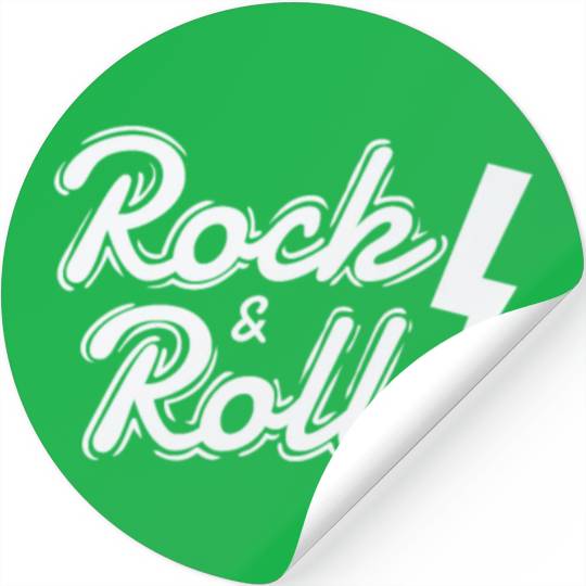 Rock & Roll Music Style Genre Guitar Rock Band Stickers