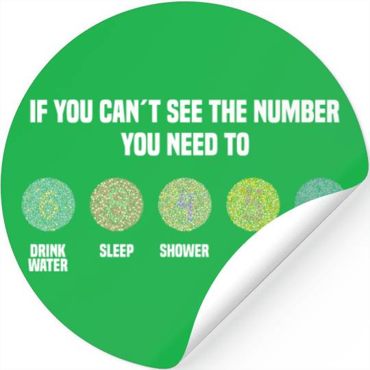 Ishihara Numbers - Protect Animals Stickers