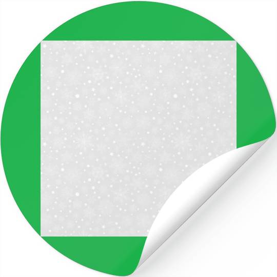 Light Grey Snowflakes Pattern Stickers