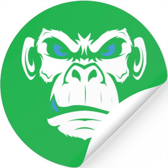 Monkey Head Angry Monkey Face Stickers