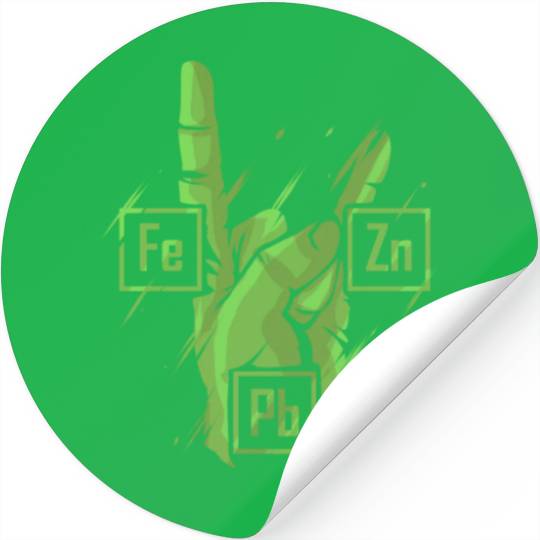 Heavy Metals Chemistry Iron Zinc Lead Stickers