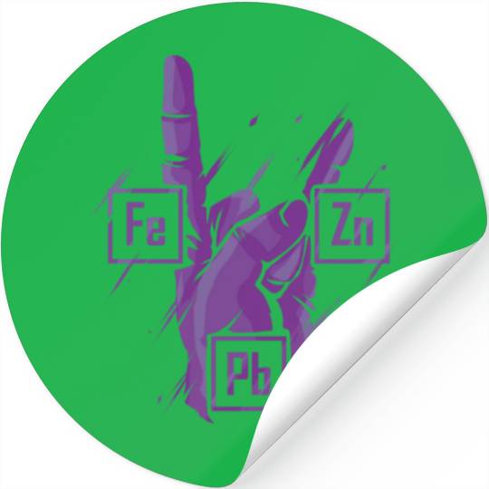 Heavy Metals Chemistry Iron Zinc Lead Stickers