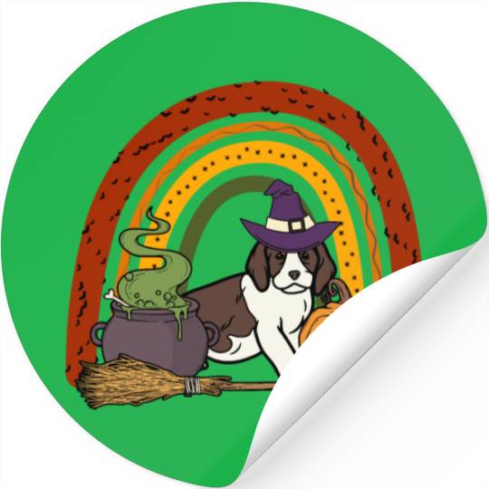 Saint Bernard Halloween Costume Dog Stickers