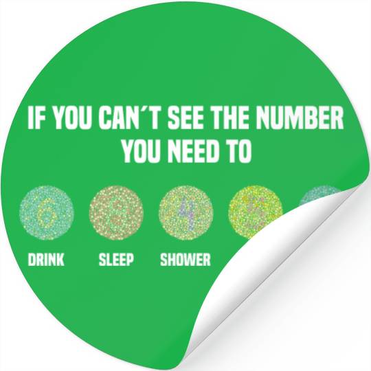 Ishihara Numbers - Skiing Stickers