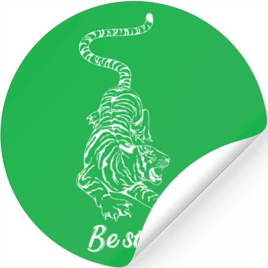 Be strong Tiger Stickers