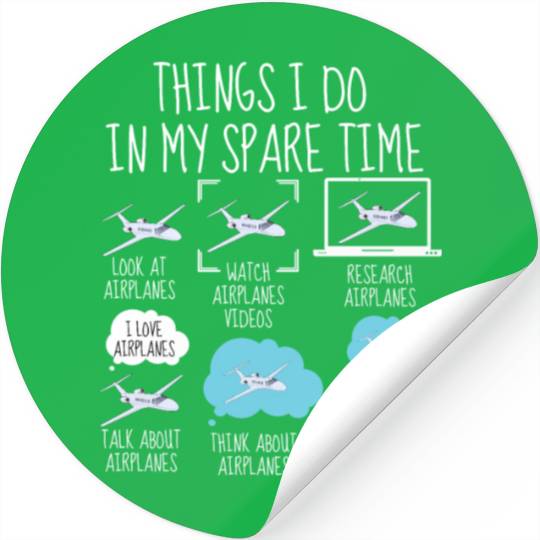 Funny Airplanes Lovers Stickers