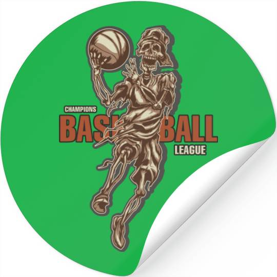 Design basketball fun Stickers