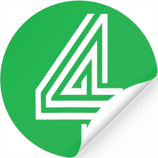 Four Sports Number Football Baseball Basketball Stickers