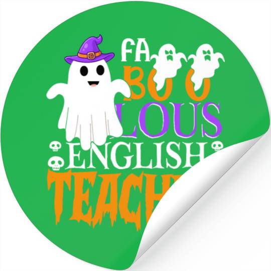 Faboolous English Teacher Halloween Teachers Gifts Stickers