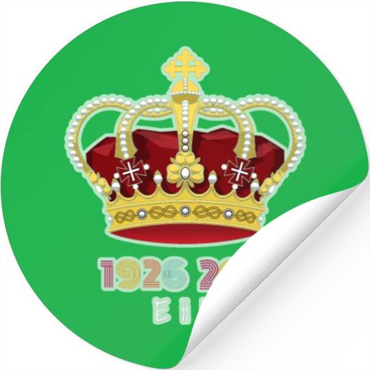 Queen Elizabeth II Royal Coat Emblem Monarch Crown Stickers