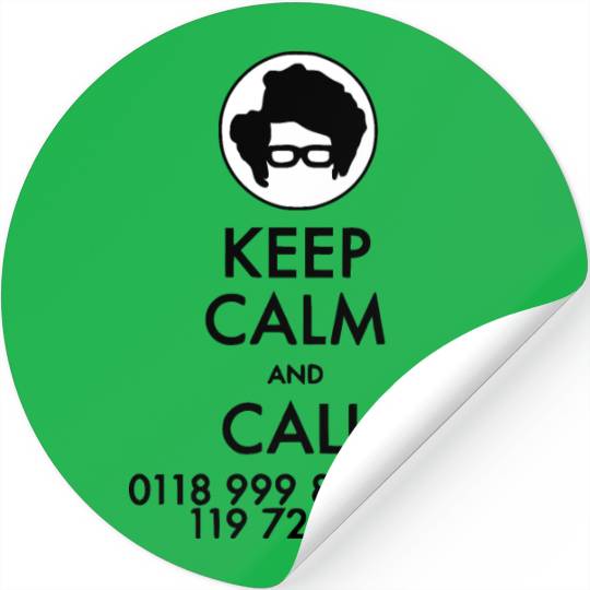 Keep Calm and Call IT Crowd Emergency Number Stickers