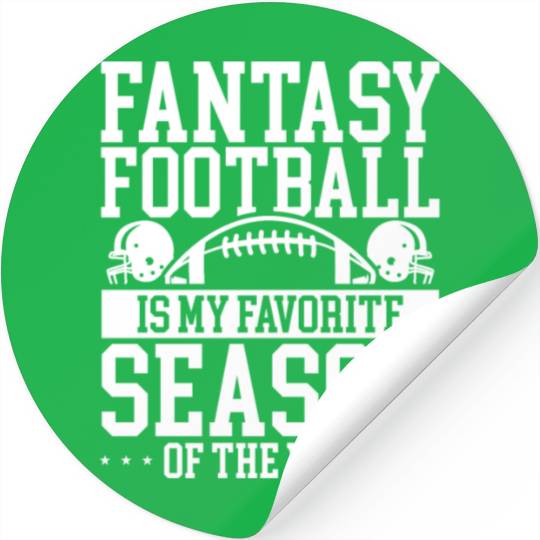 Fantasy Football is my Favorite Season Player Stickers