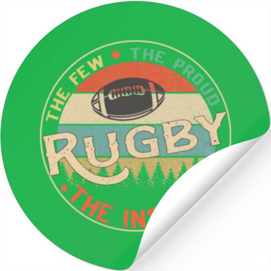 Rugby The Few The Proud The Insane, Rugby Coach Stickers