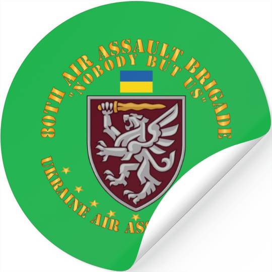 Ukraine 80th Air Assault Brigade Nobody but Us Stickers