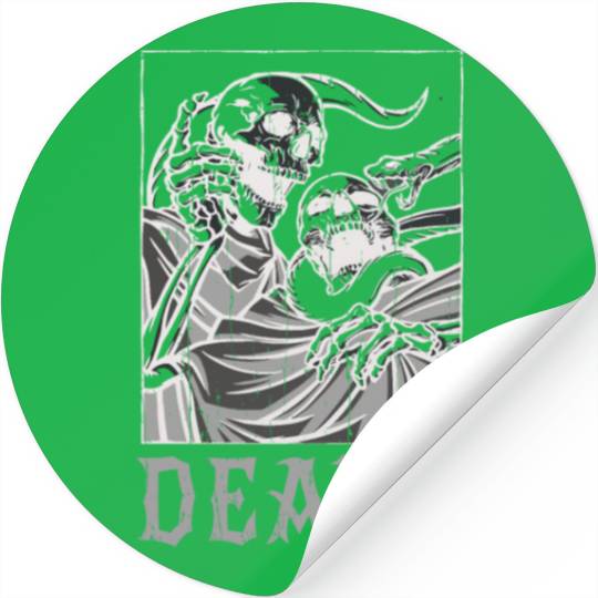 Skeleton Bones Tarot Card Occult Death Gothic Stickers